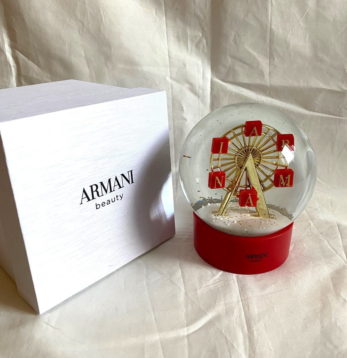 Giorgio Armani beauty 2022 Christmas ferris wheel snow globe