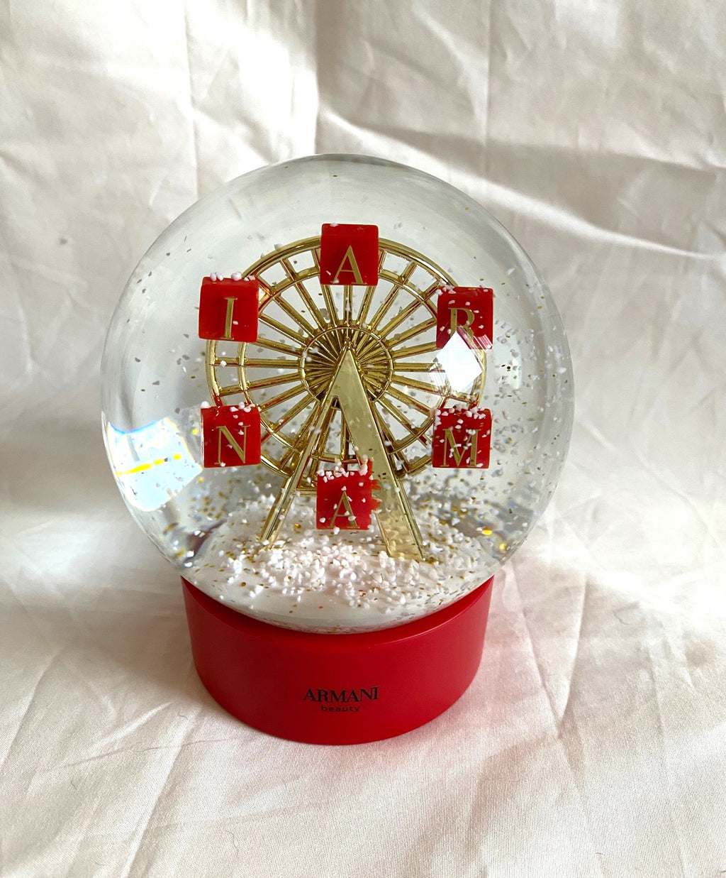 Giorgio Armani beauty 2022 Christmas ferris wheel snow globe