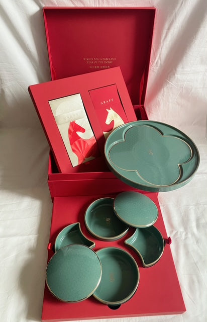 Graff 2026 Chinese New Year porcelain candies tray & red packet box set
