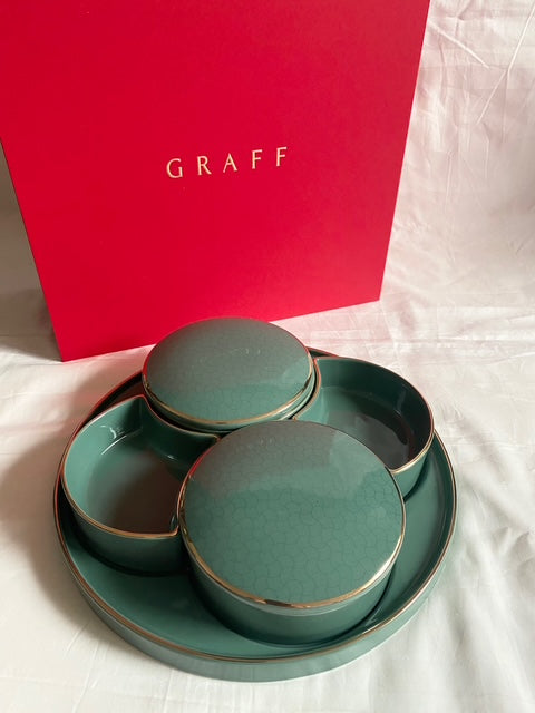 Graff 2026 Chinese New Year porcelain candies tray & red packet box set