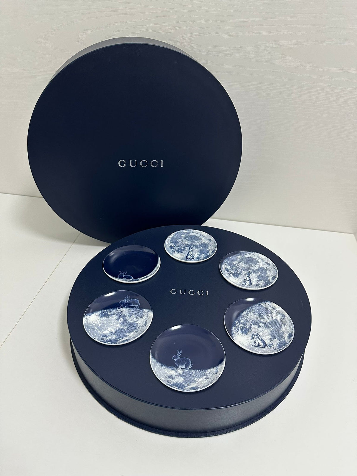 Gucci 2025 Mid-Autumn festival bunny rabbit moon motif porcelain dishes box set