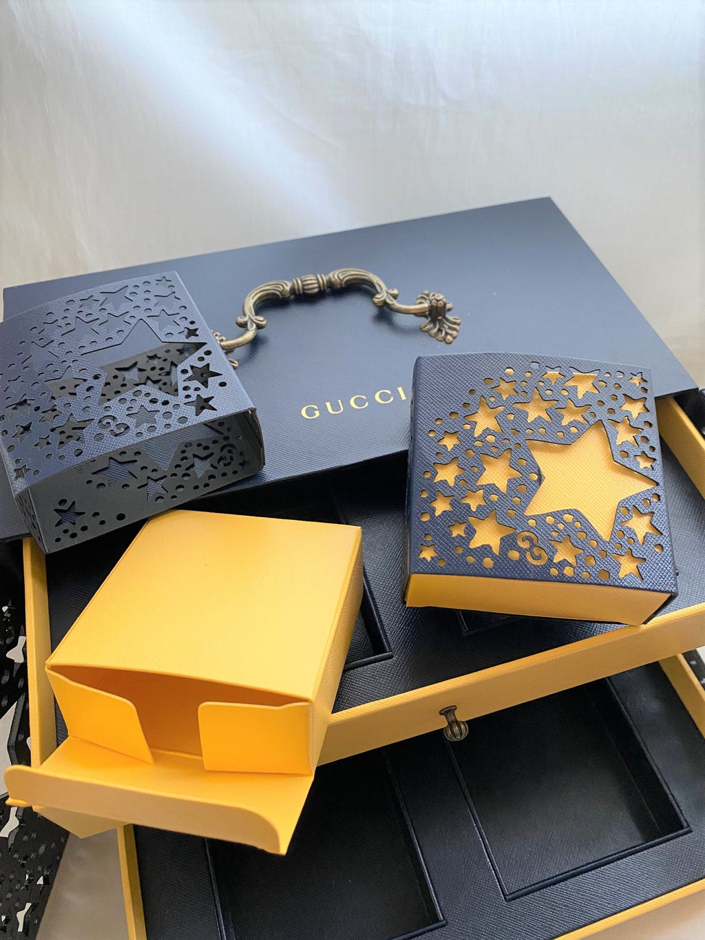 Gucci 2020 Mid-Autumn festival metal rabbit incense stick cabinet box