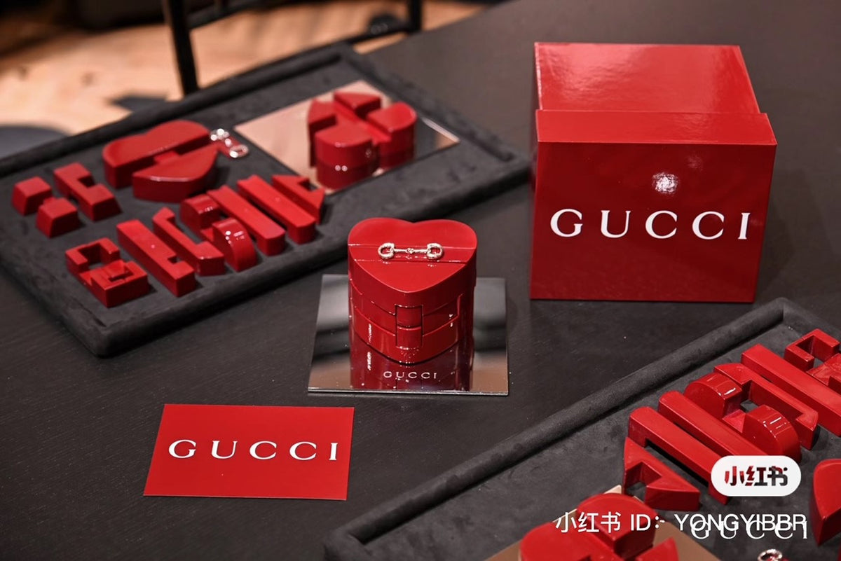 Gucci 2024 Qixi Festival heart shape horsebit Burr puzzle