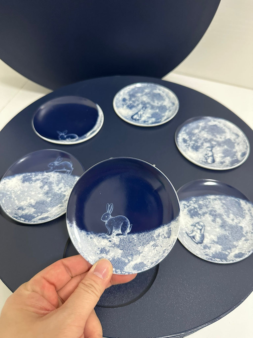Gucci 2025 Mid-Autumn festival bunny rabbit moon motif porcelain dishes box set