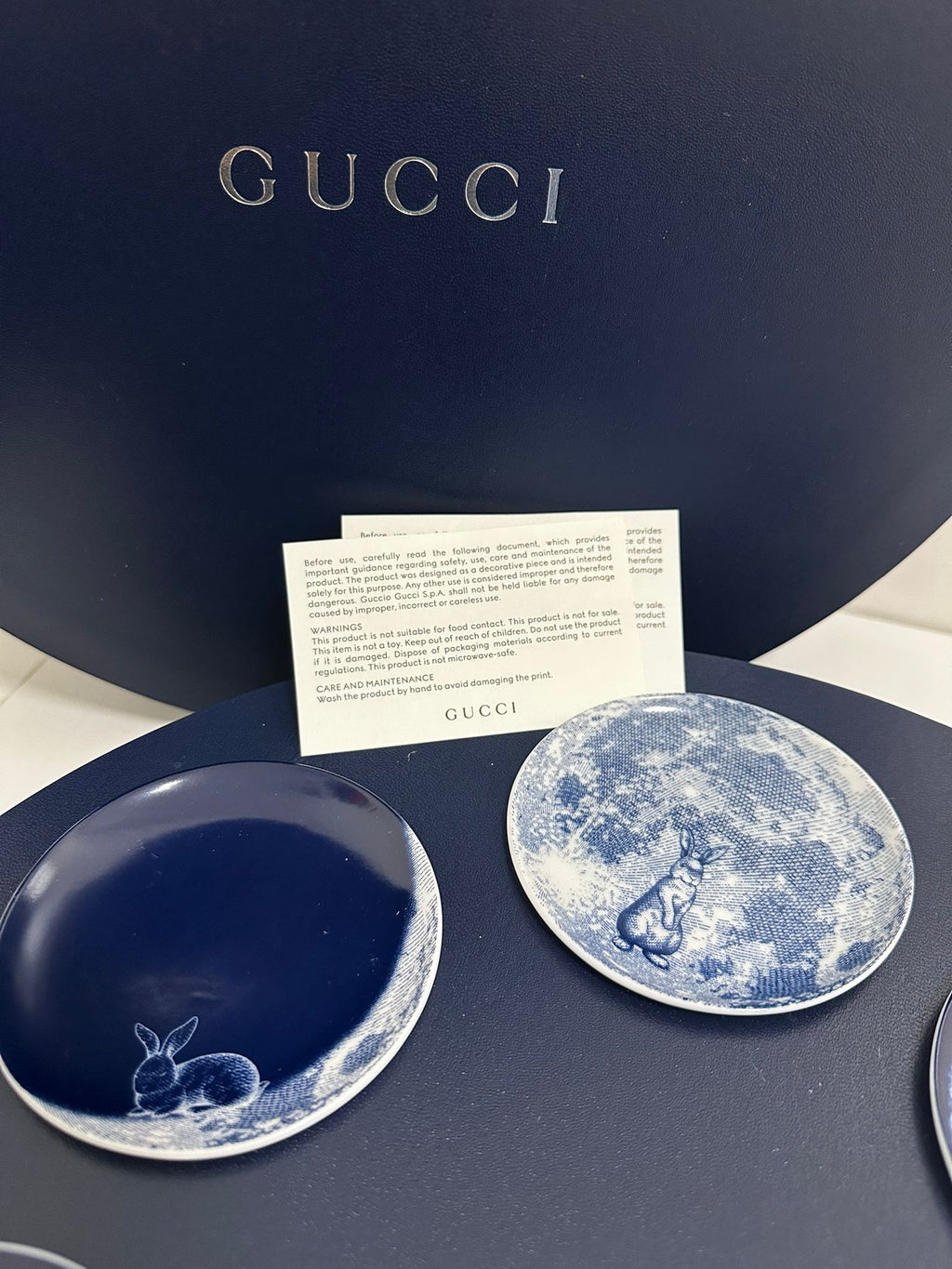 Gucci 2025 Mid-Autumn festival bunny rabbit moon motif porcelain dishes box set