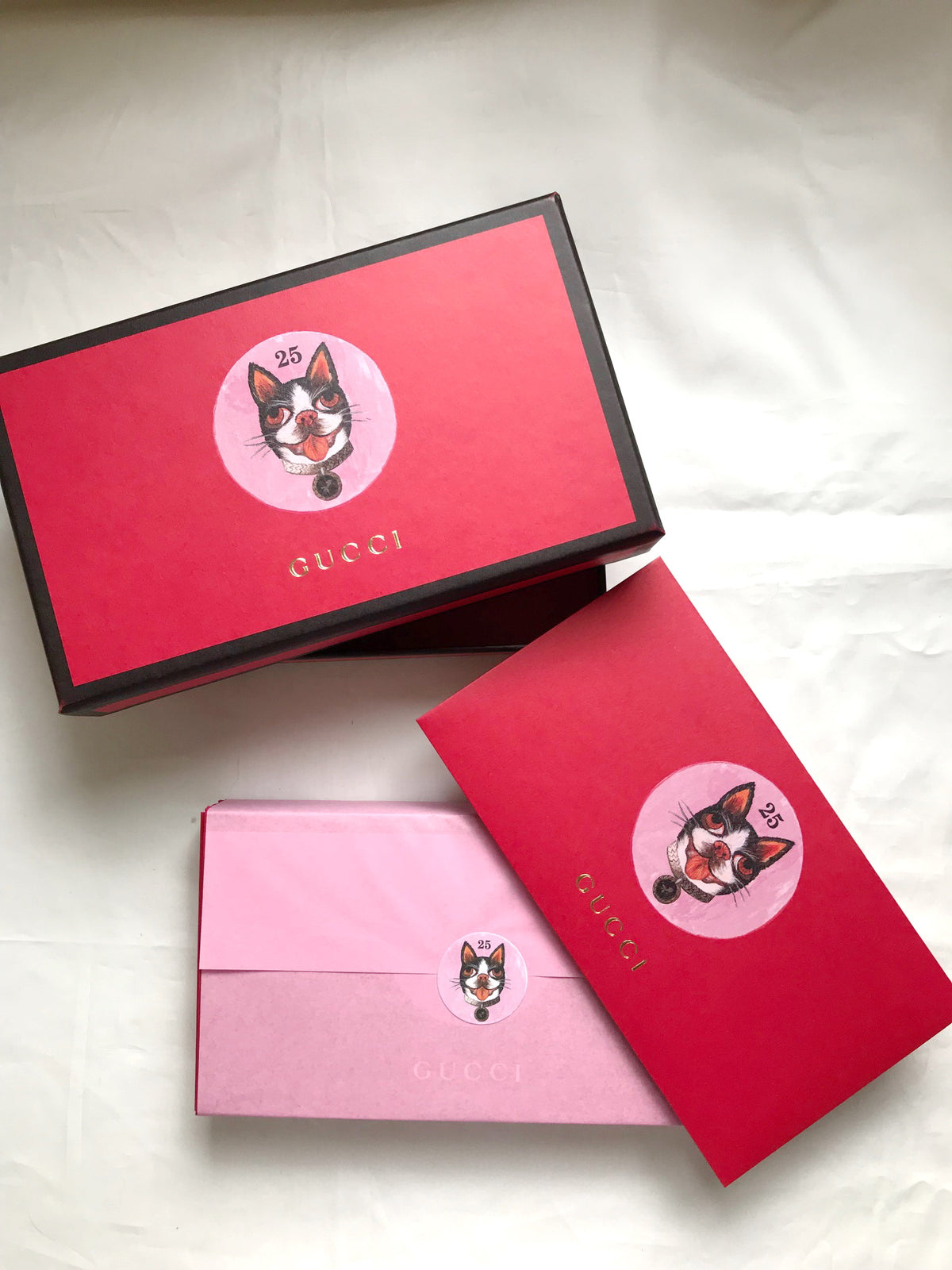 Gucci 2018 Chinese New Year red packet with Bosco dog print