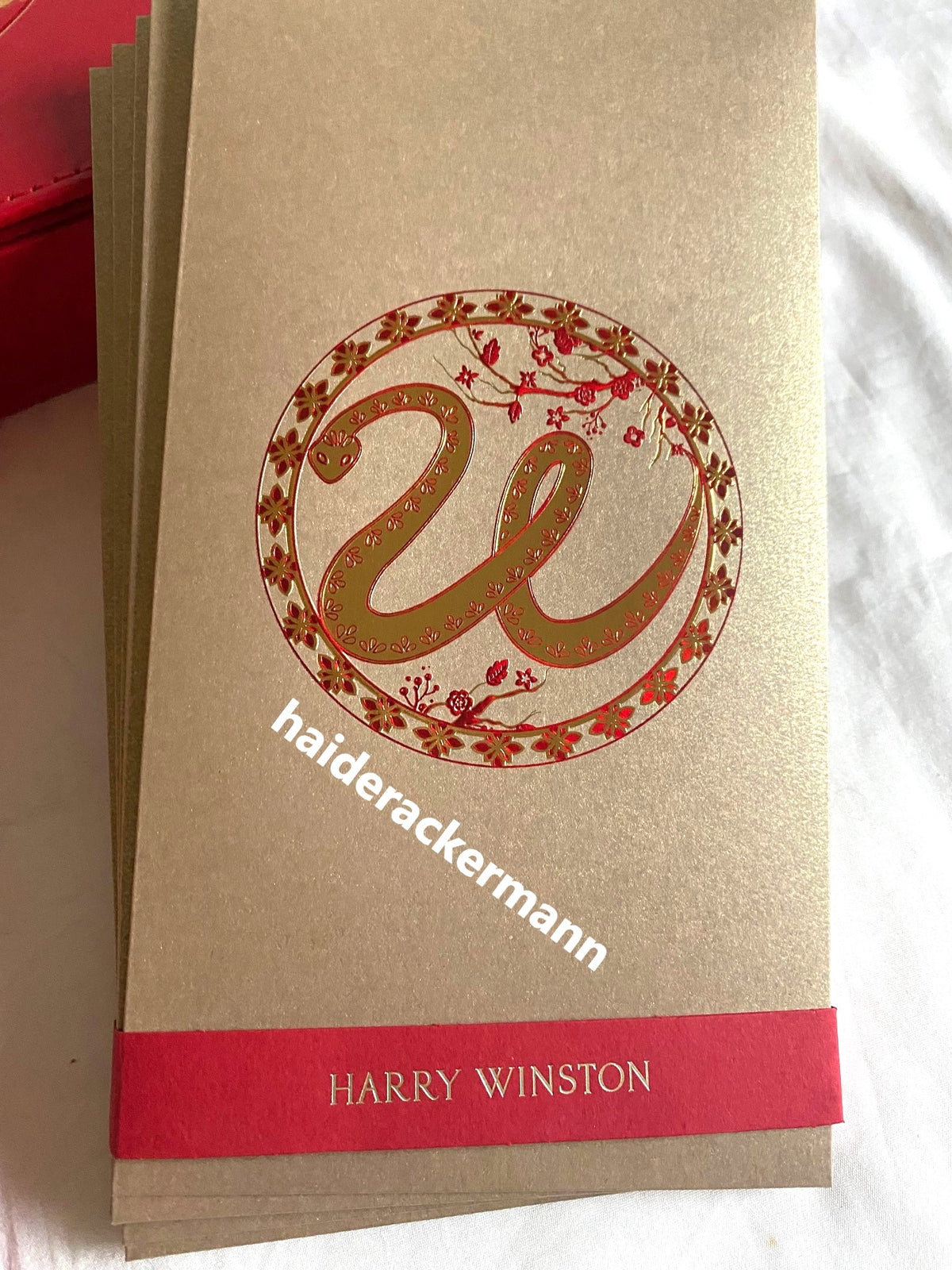 Harry Winston 2025 Chinese New Year red packet box set