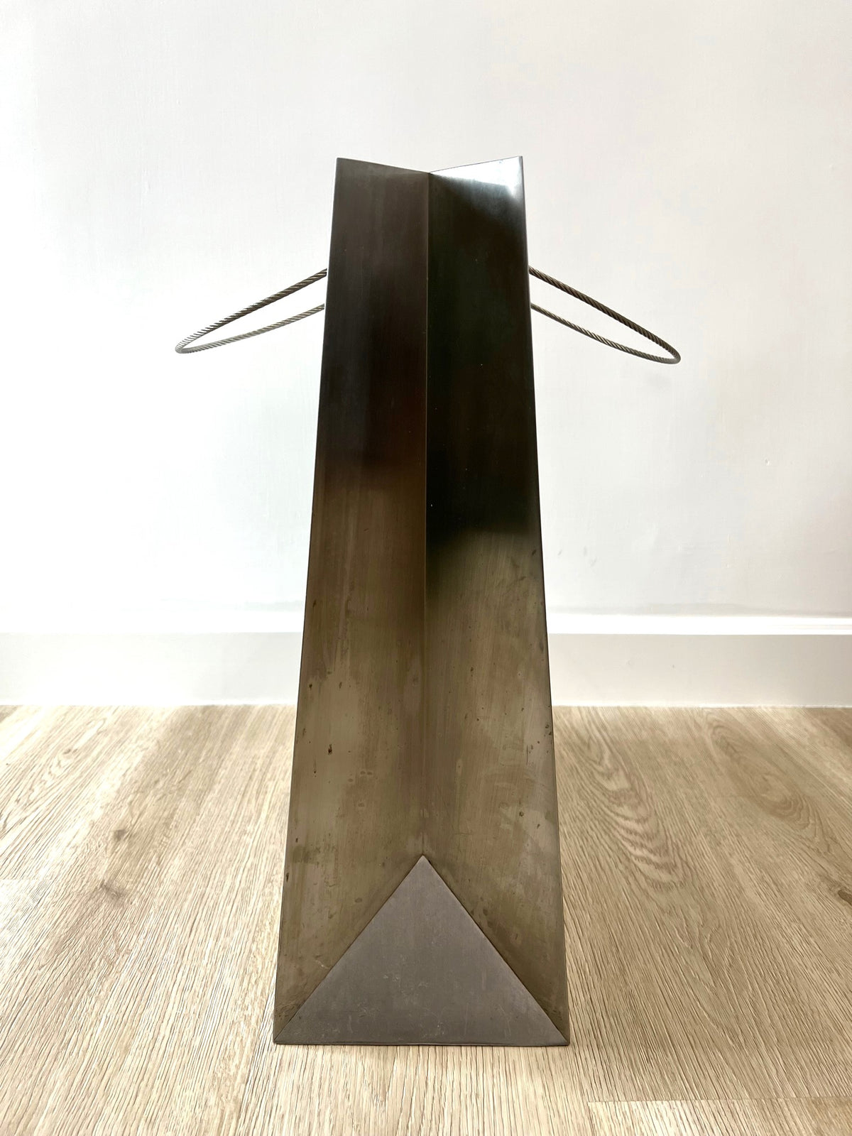 Hermes 2009 steel paper bag for Hong Kong boutique window display