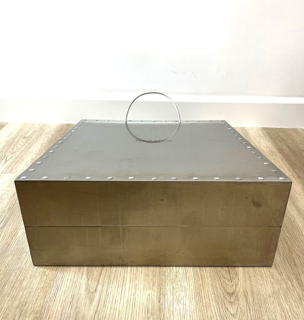 Hermes 2009 steel paper bag for Hong Kong boutique window display
