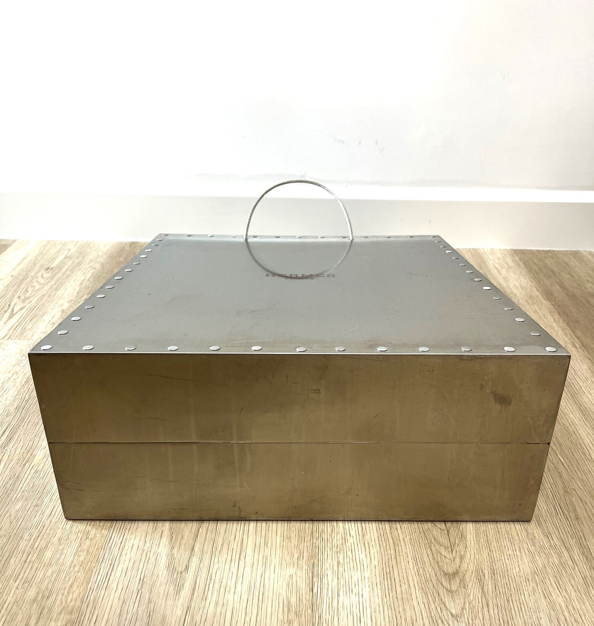 Hermes 2009 steel paper bag for Hong Kong boutique window display