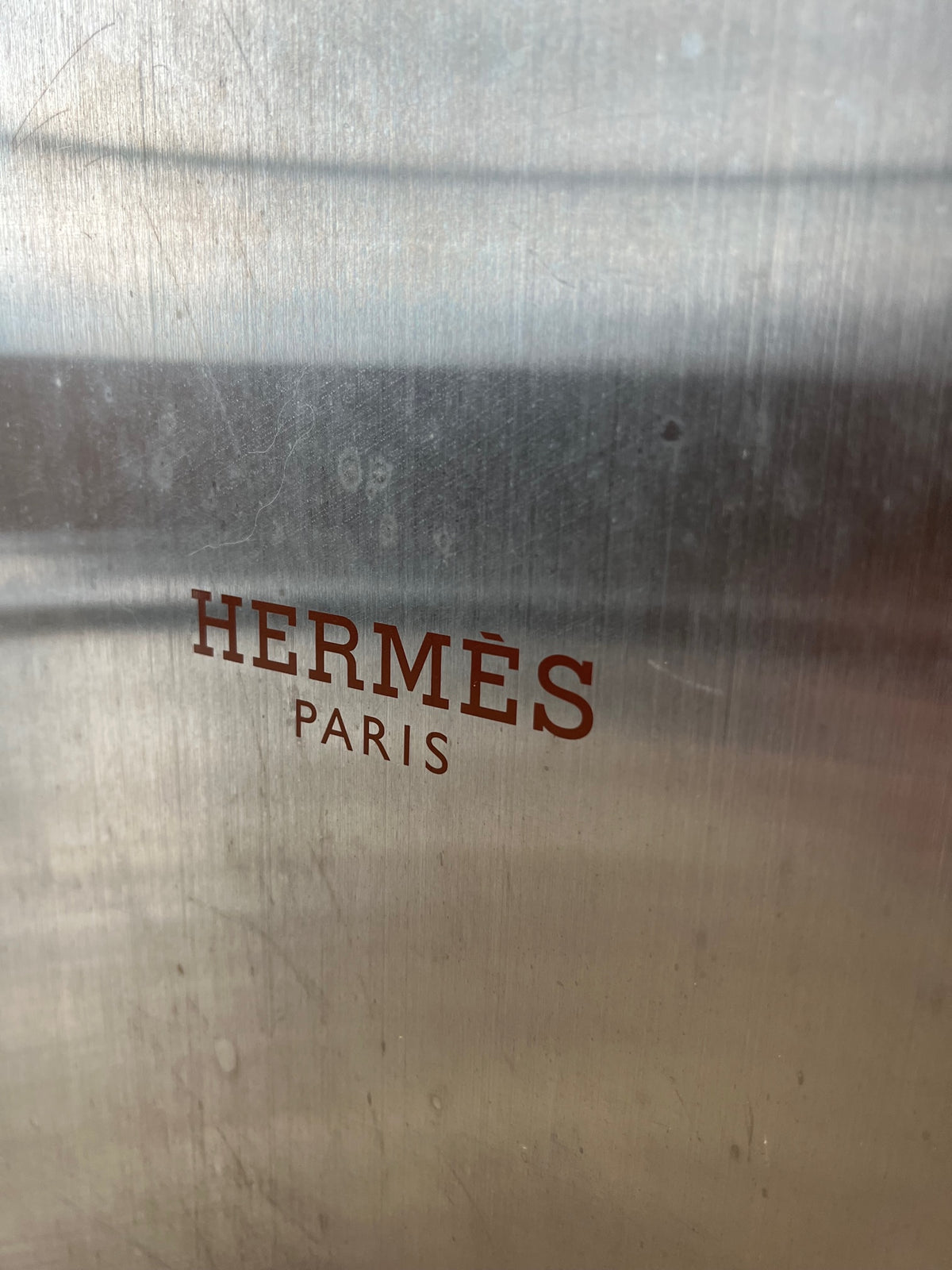 Hermes 2009 steel paper bag for Hong Kong boutique window display