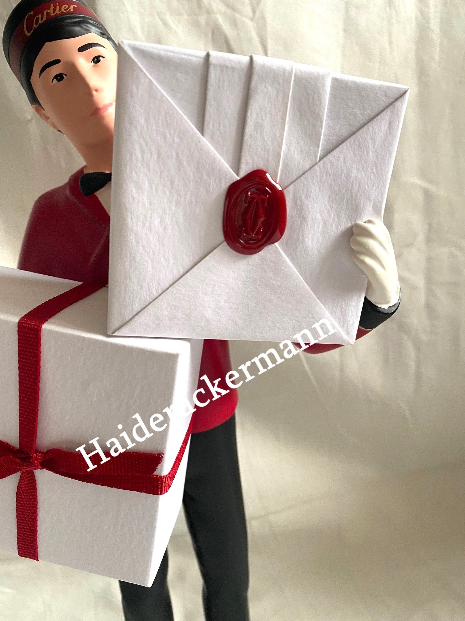 Cartier 2018 Christmas bellboy figurine for store window display