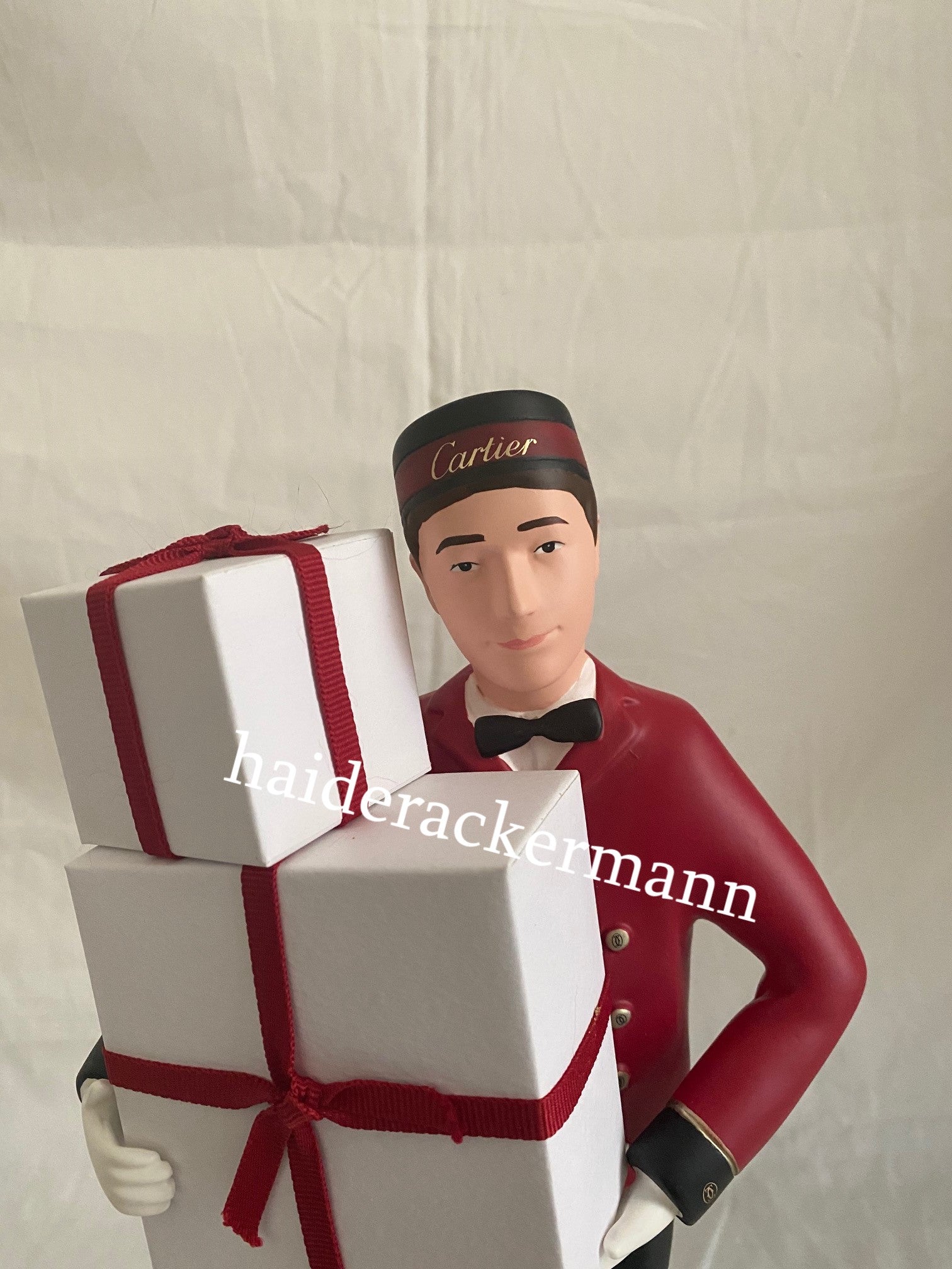 Cartier 2018 Christmas bellboy figurine for window display