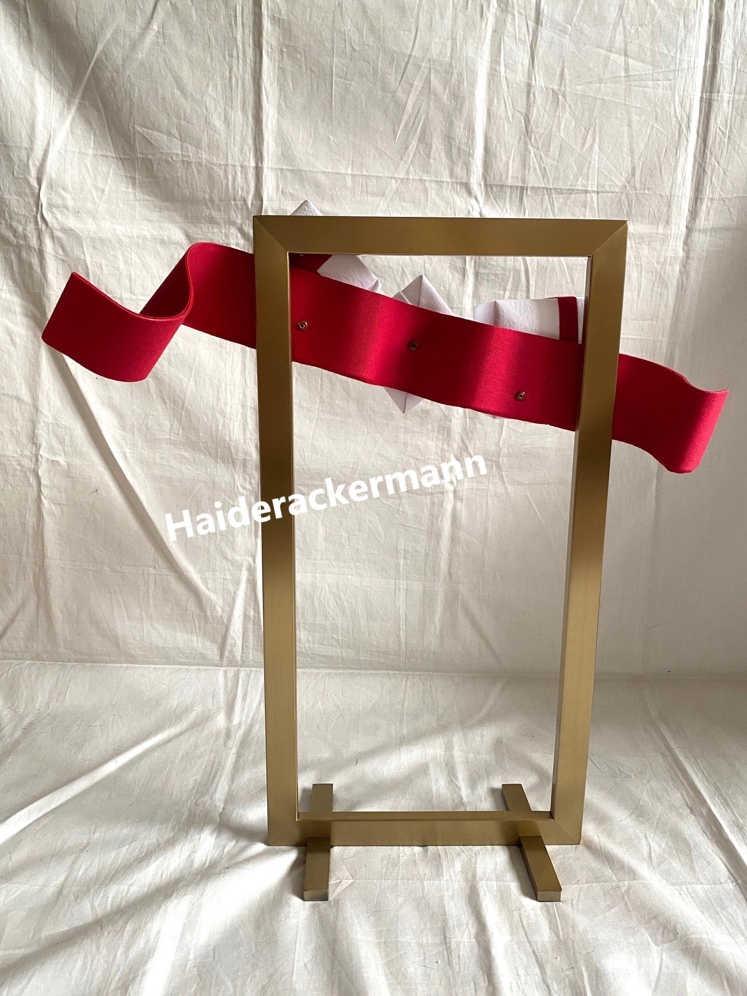 Cartier 2015 X'mas metal stand with white gift boxes for window display