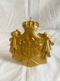 Cartier 2019 gold family crest stand for store display