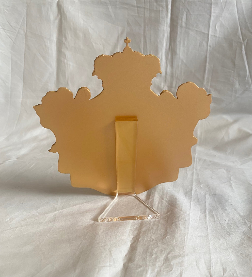Cartier 2019 gold family crest arm of coat stand