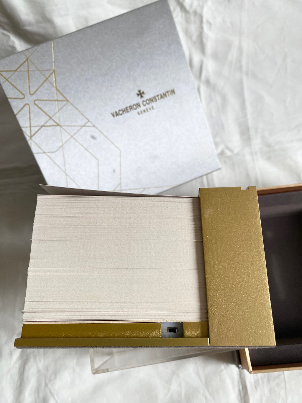 Vacheron Constantin 270th anniversary calendar memo pad with maison light design