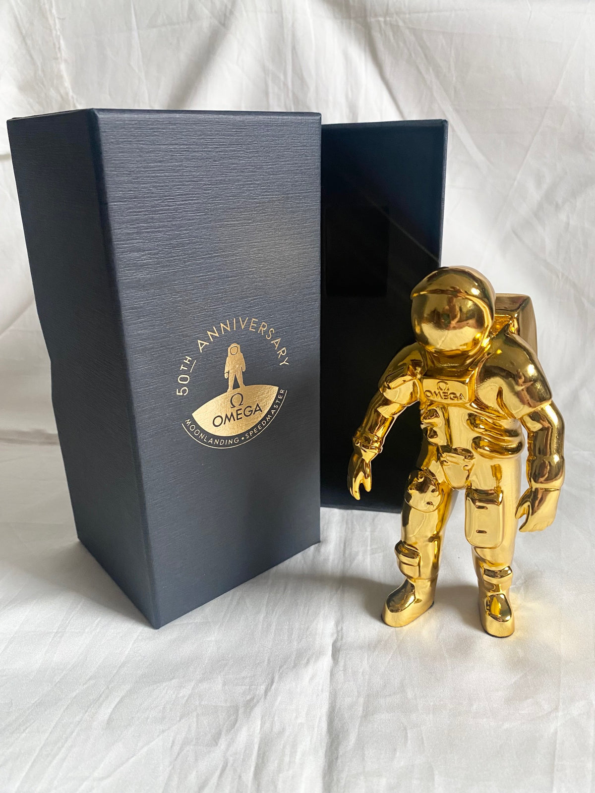 Omega Moon Landing 50th anniversary apollo astronaut gold figure statue 15cm