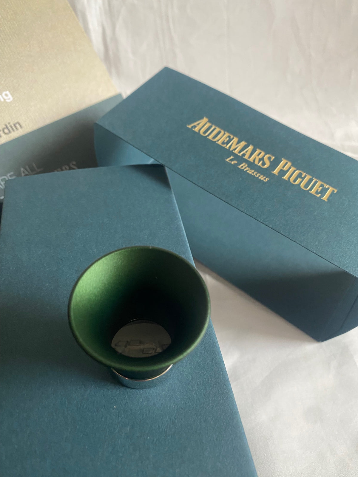 Audemars Piguet watchmaker loupe pen AP logo pin card holder & book kit set