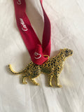 Cartier gold panther ornament for Christmas tree