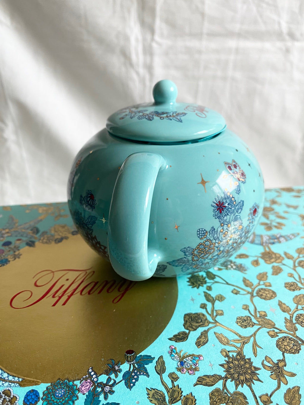 Tiffany & Co 2026 Mid-Autumn Festival birds on a rock ceramic teapot