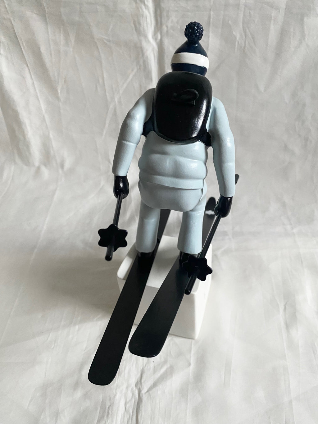 Montblanc 2022 Happy Holidays window display props - ski figurine