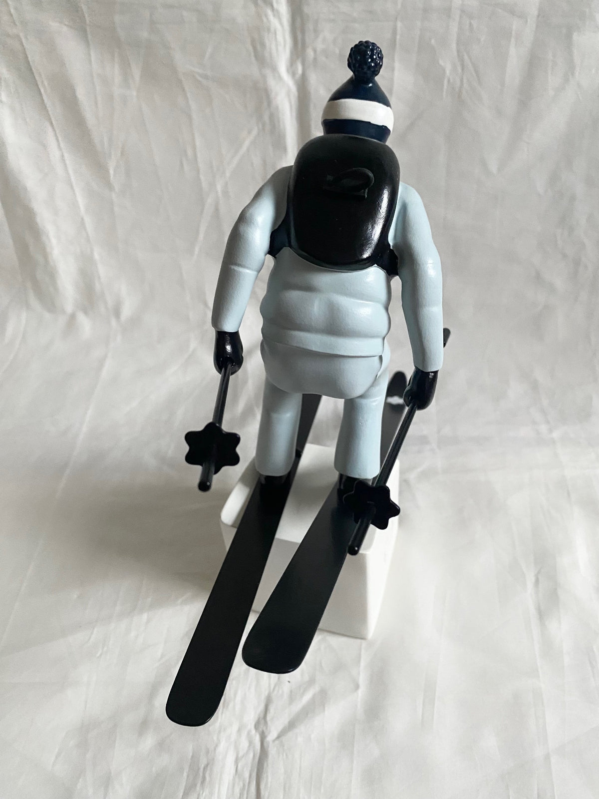 Montblanc 2022 Happy Holidays window display props - ski figurine