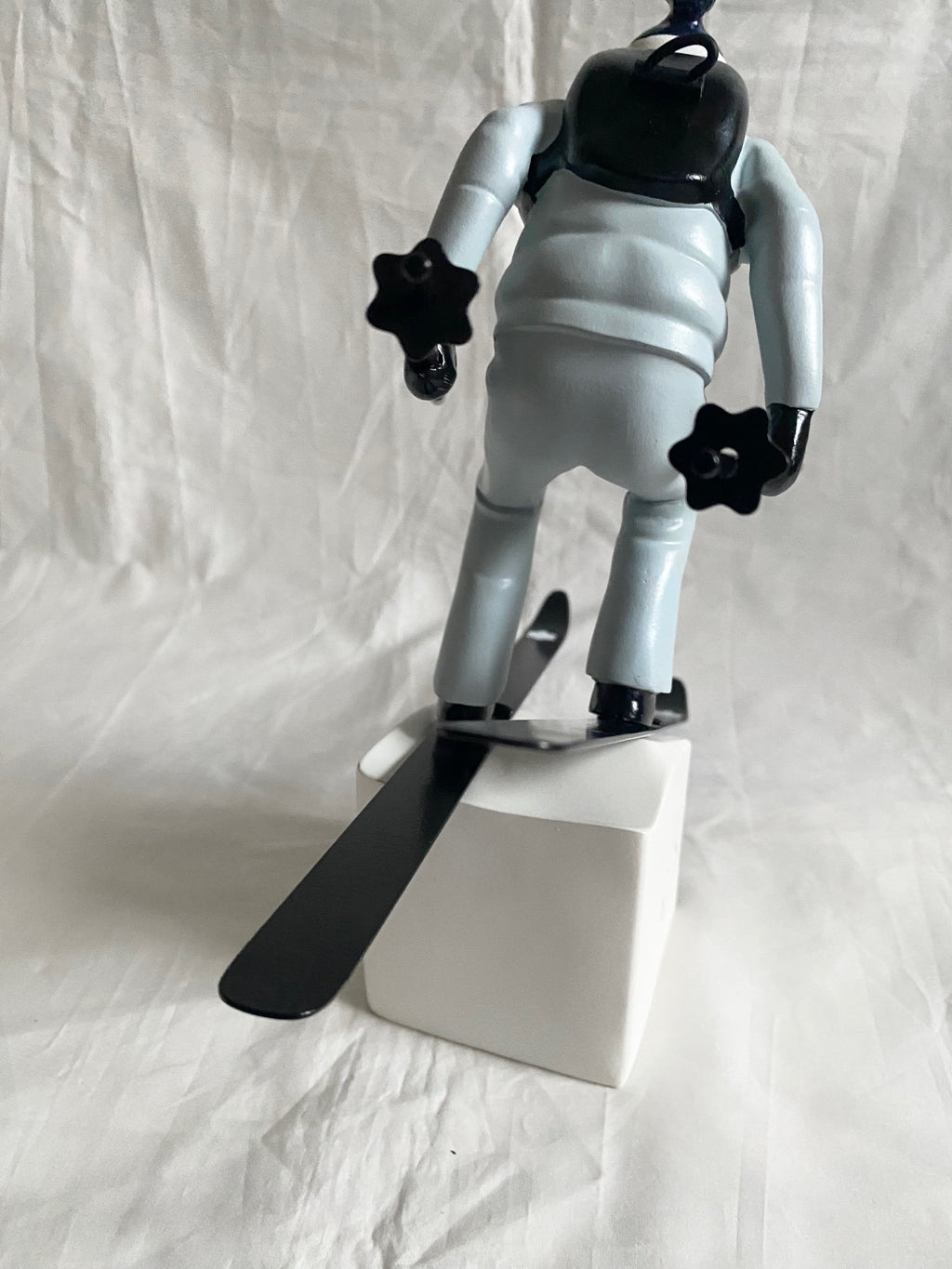 Montblanc 2022 Happy Holidays window display props - ski figurine