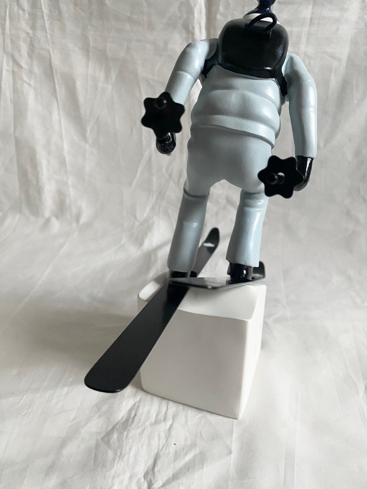 Montblanc 2022 Happy Holidays window display props - ski figurine