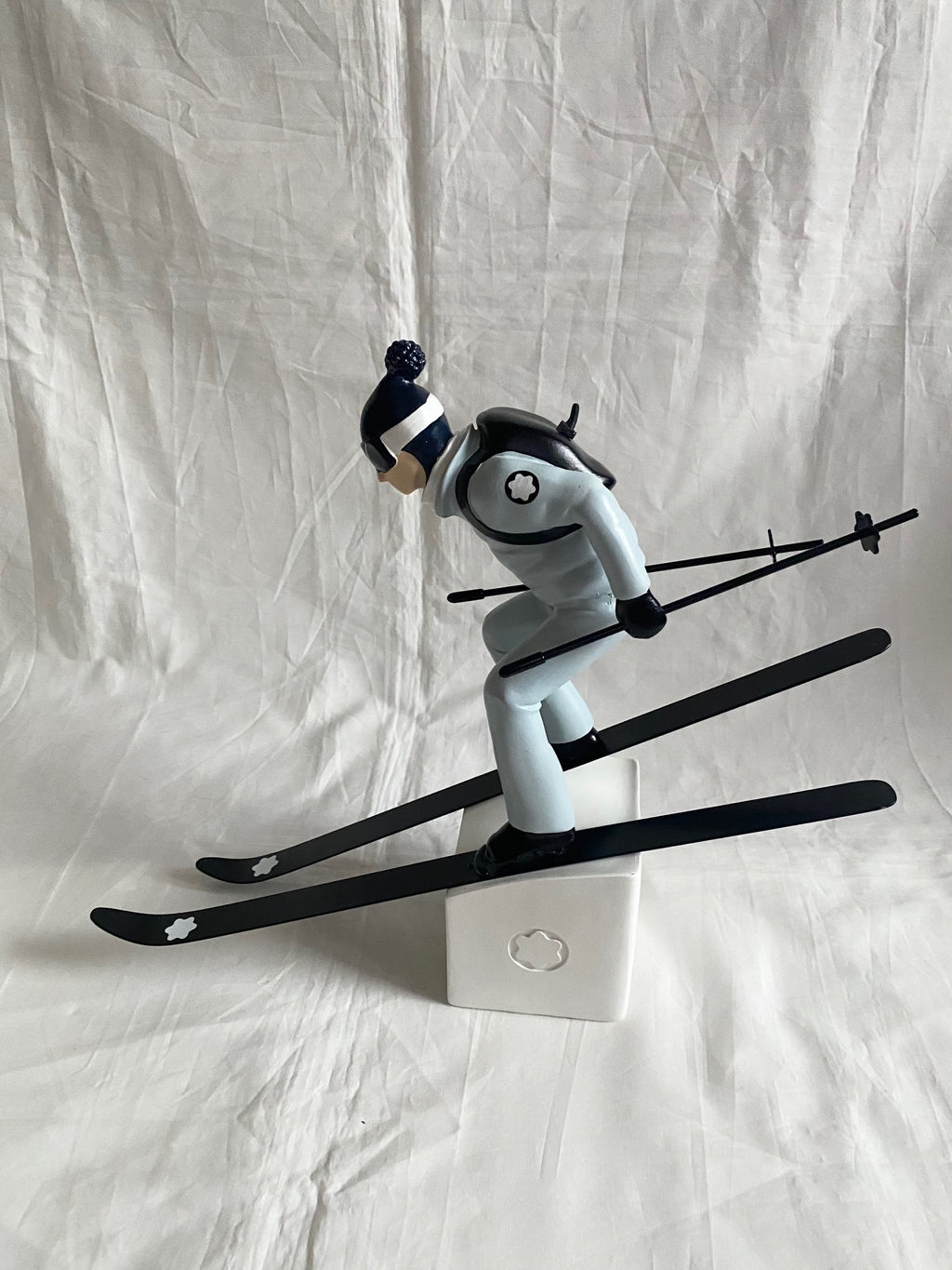 Montblanc 2022 Happy Holidays window display props - ski figurine