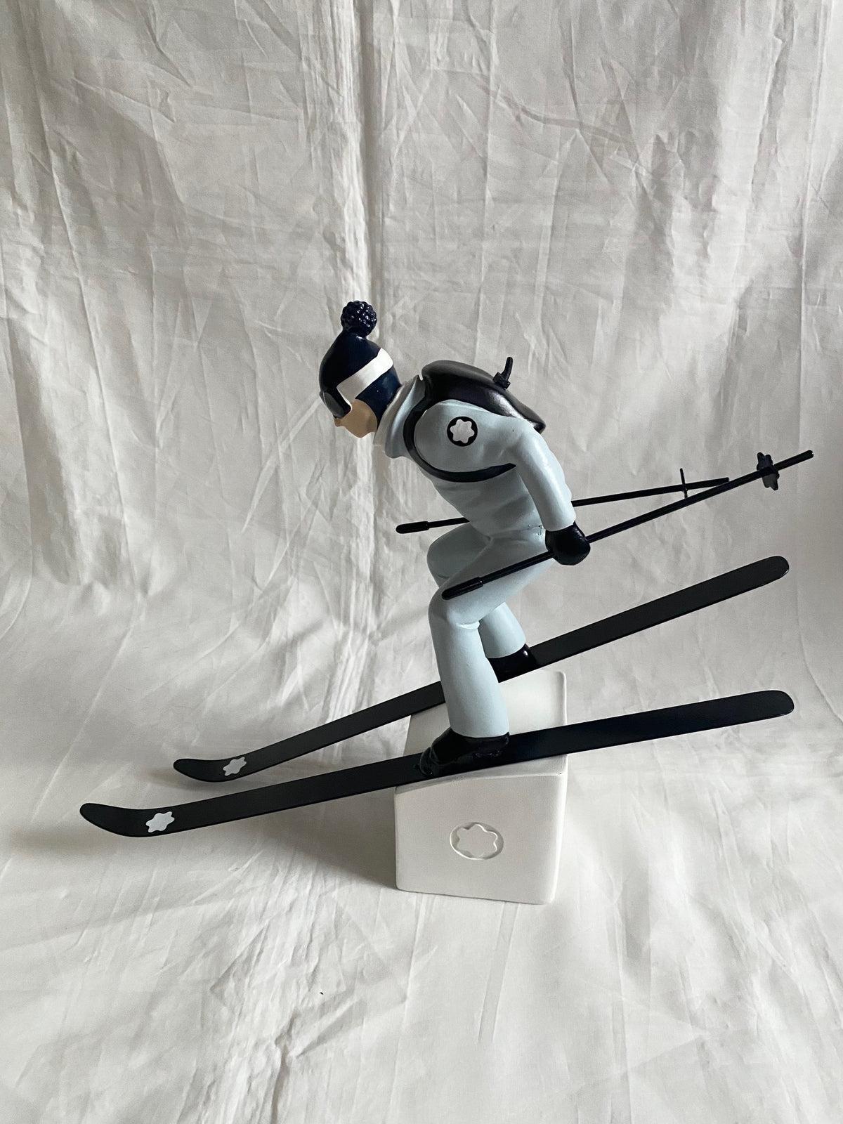 Montblanc 2022 Happy Holidays window display props - ski figurine