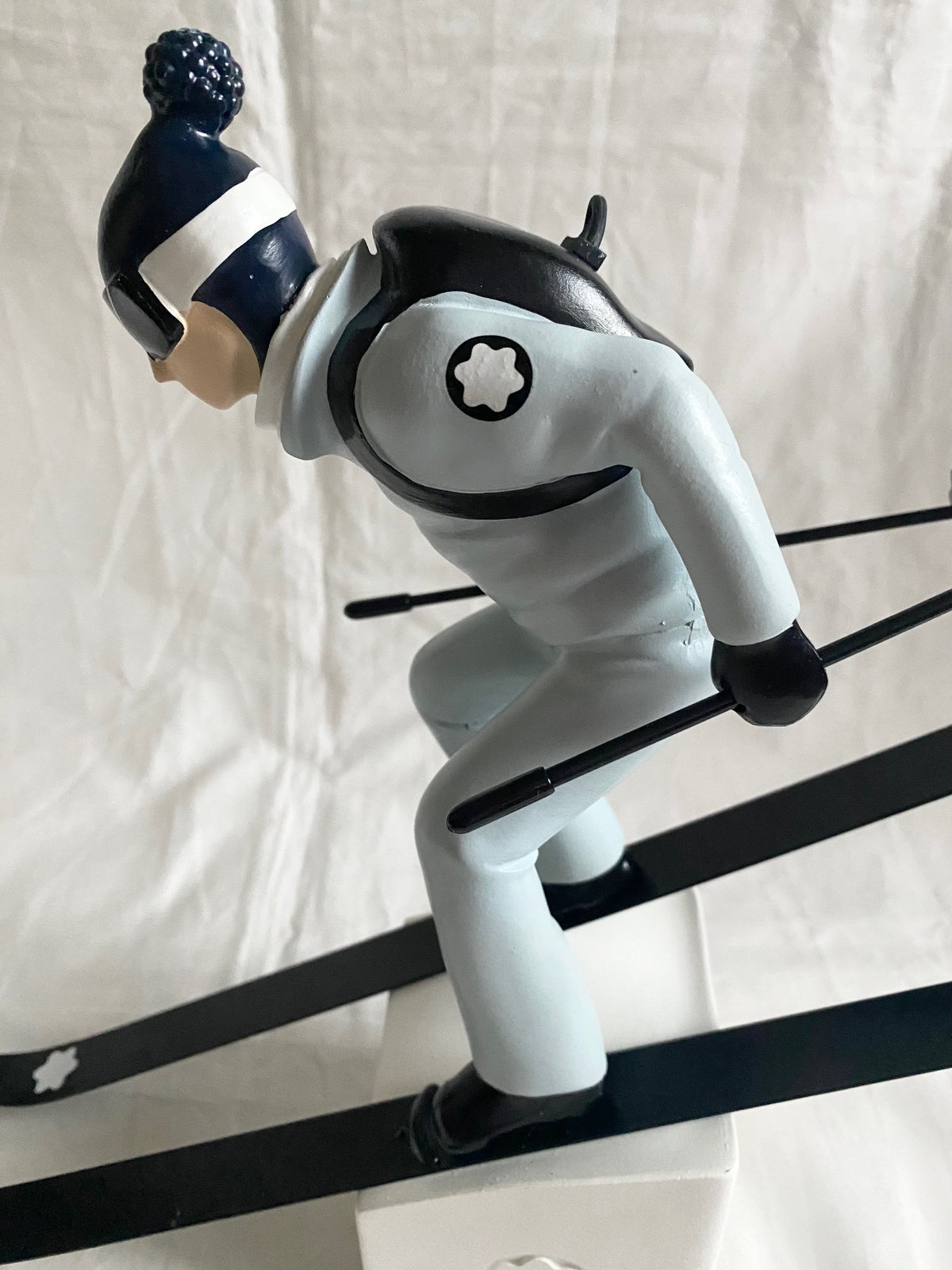 Montblanc 2022 Happy Holidays window display props - ski figurine