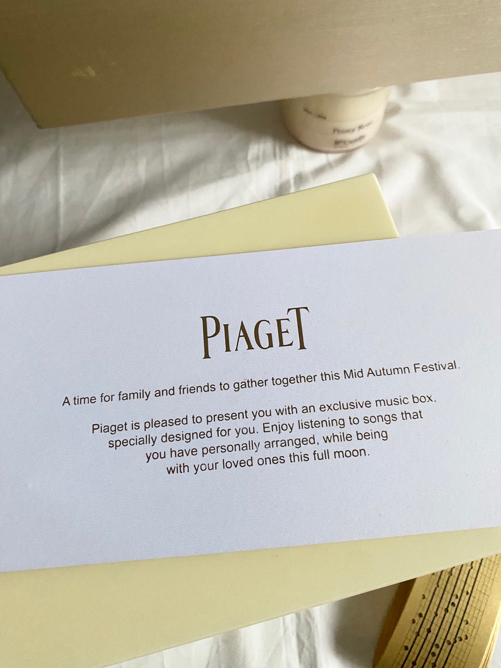 Piaget 2019 mid-autumn festival jewelry box with music