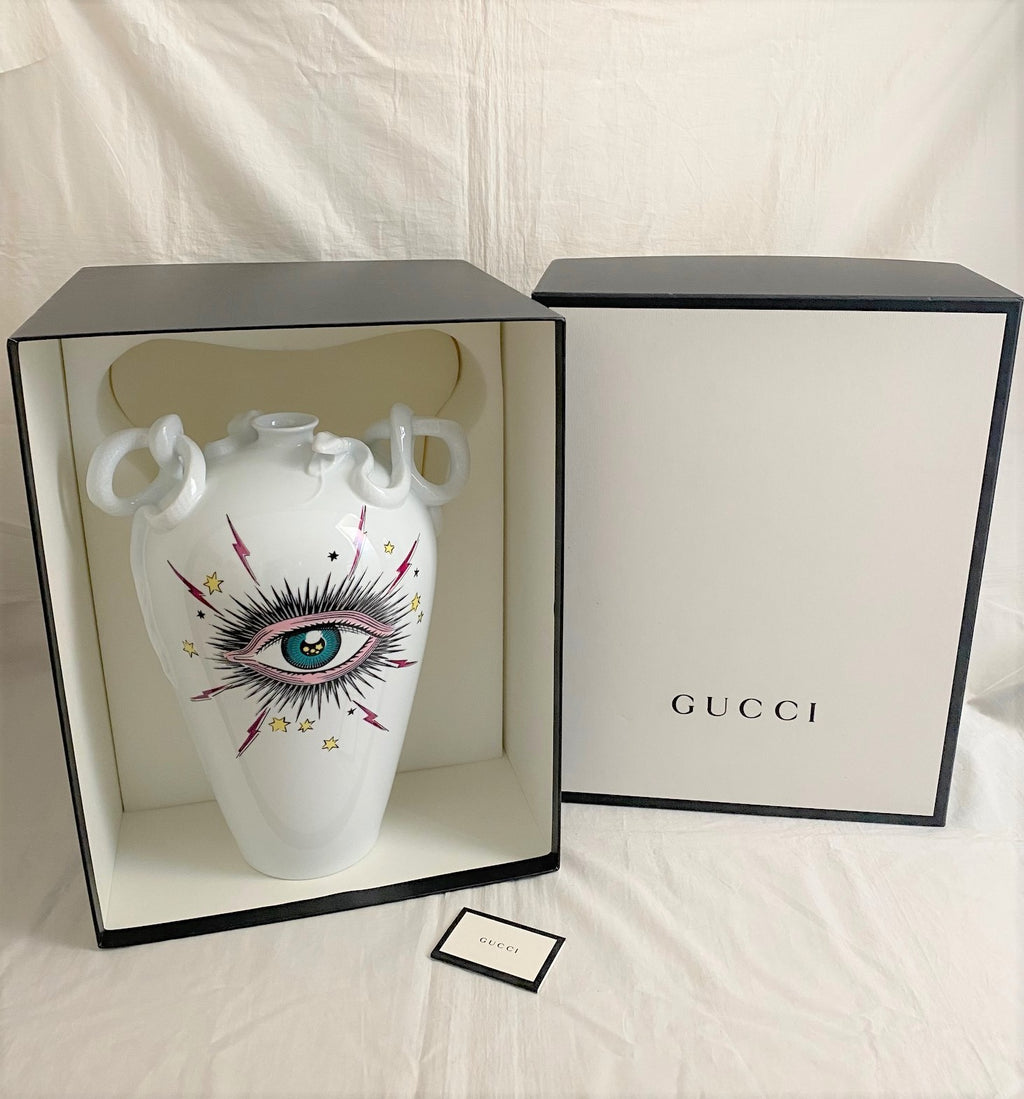 Gucci 2019 F/W Star Eye porcelain vase crafted by Richard Ginori