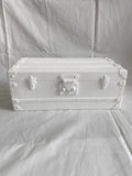 Louis Vuitton 2020 Christmas window display white trunk