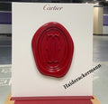 Cartier 2021 large backdrop with logo stamp for window display