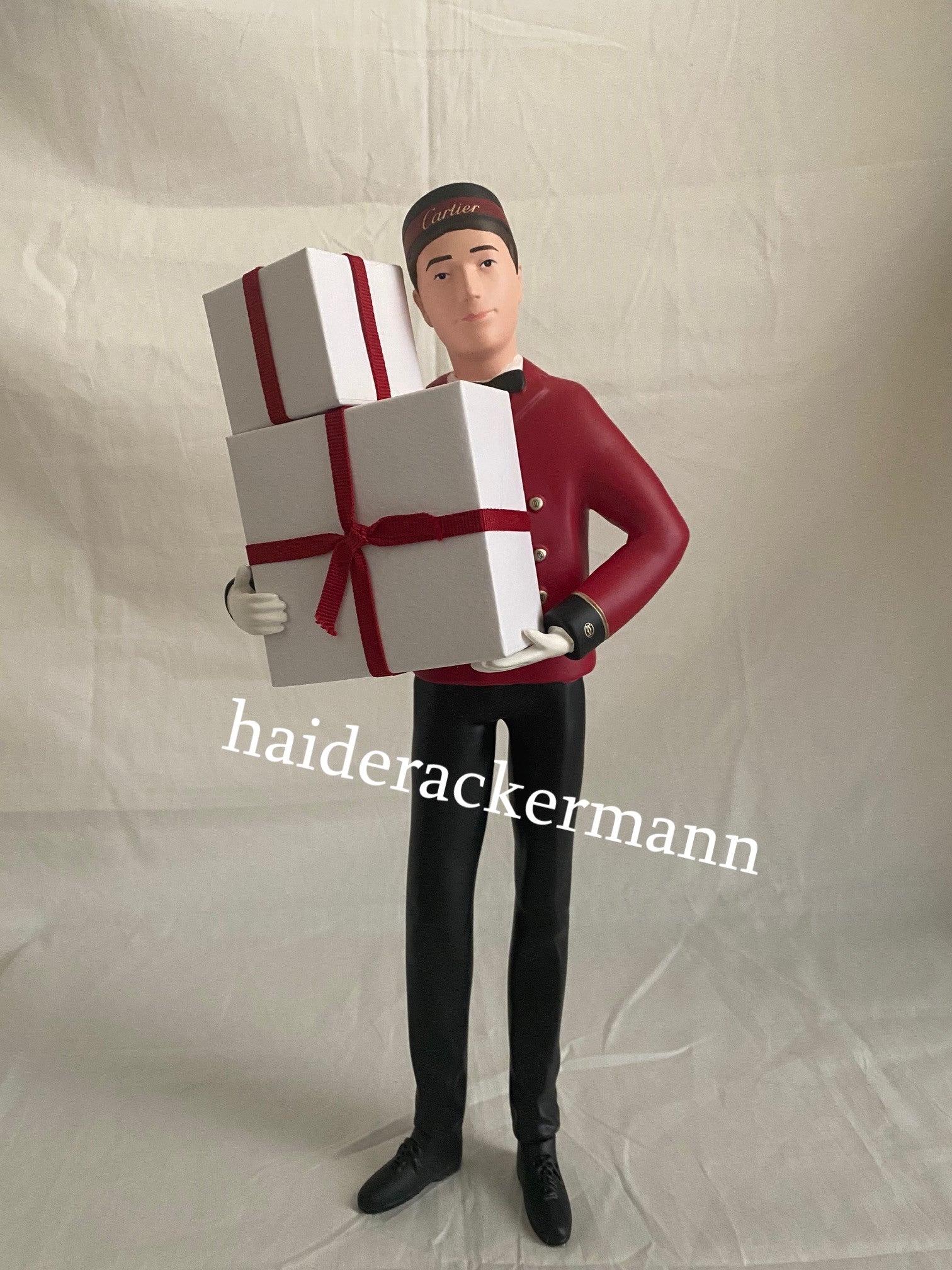 Cartier 2018 Christmas bellboy figurine for window display