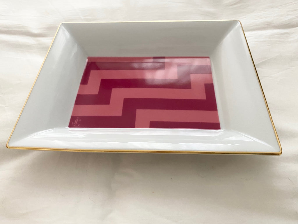 Jimmy Choo 2022 avenue pattern ceramic trinket tray