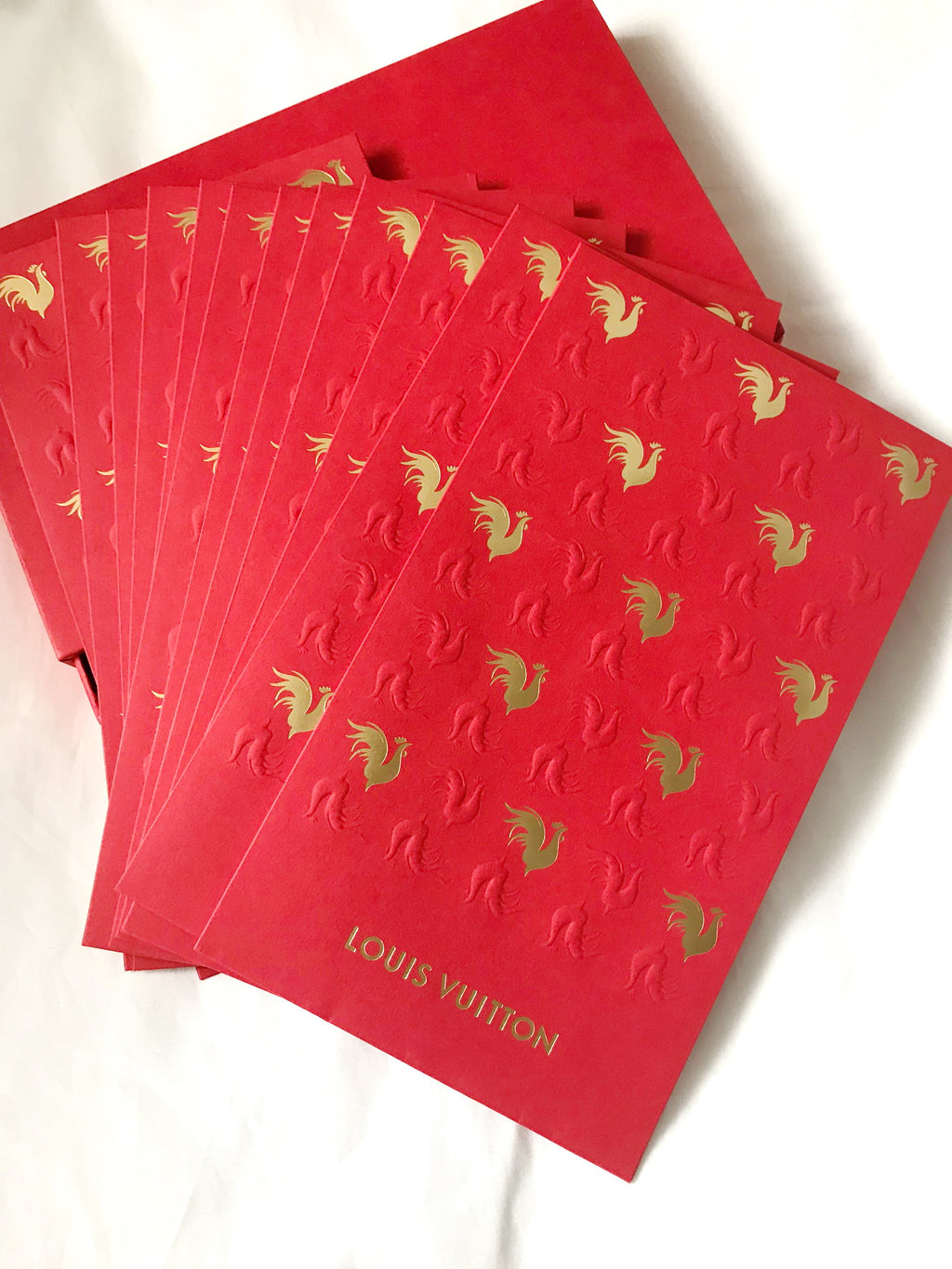 Louis Vuitton 2017 Chinese New Year red packet with rooster motif