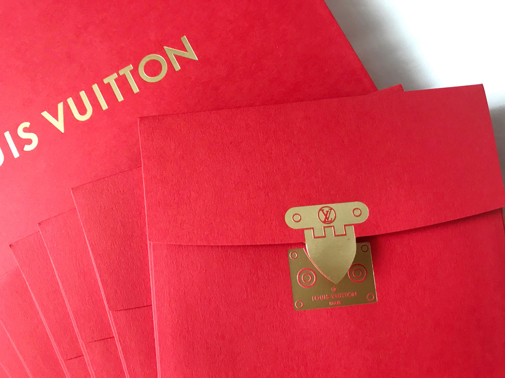 Louis Vuitton 2017 Chinese New Year red packet with rooster motif