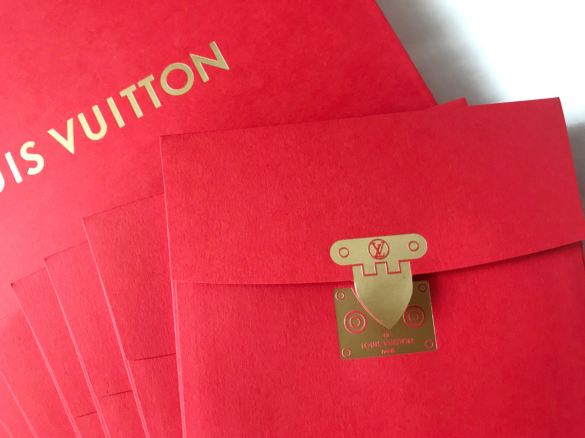 Louis Vuitton 2017 Chinese New Year red packet with rooster motif