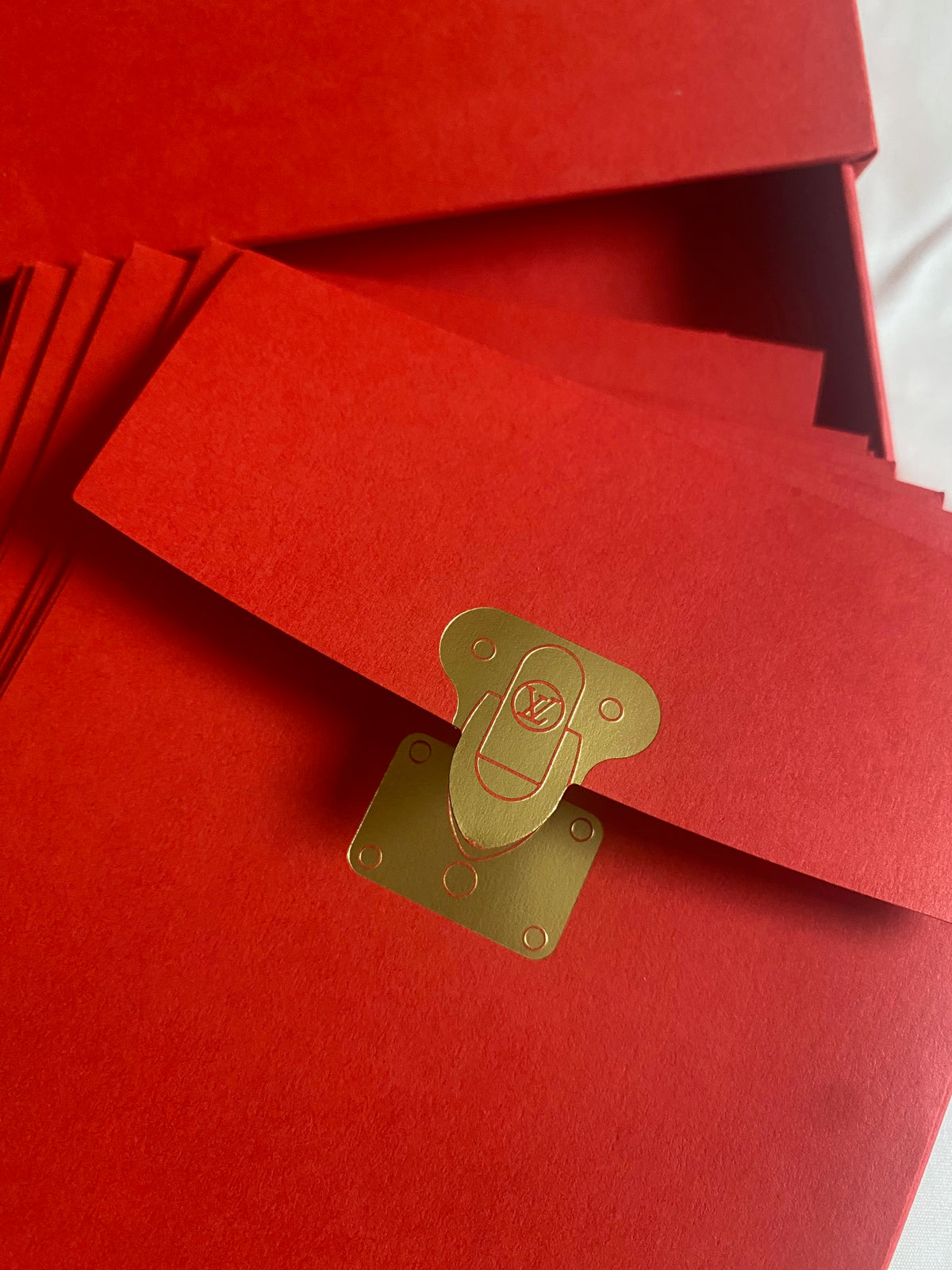 Louis Vuitton 2018 Chinese New Year red packet with dog motifs