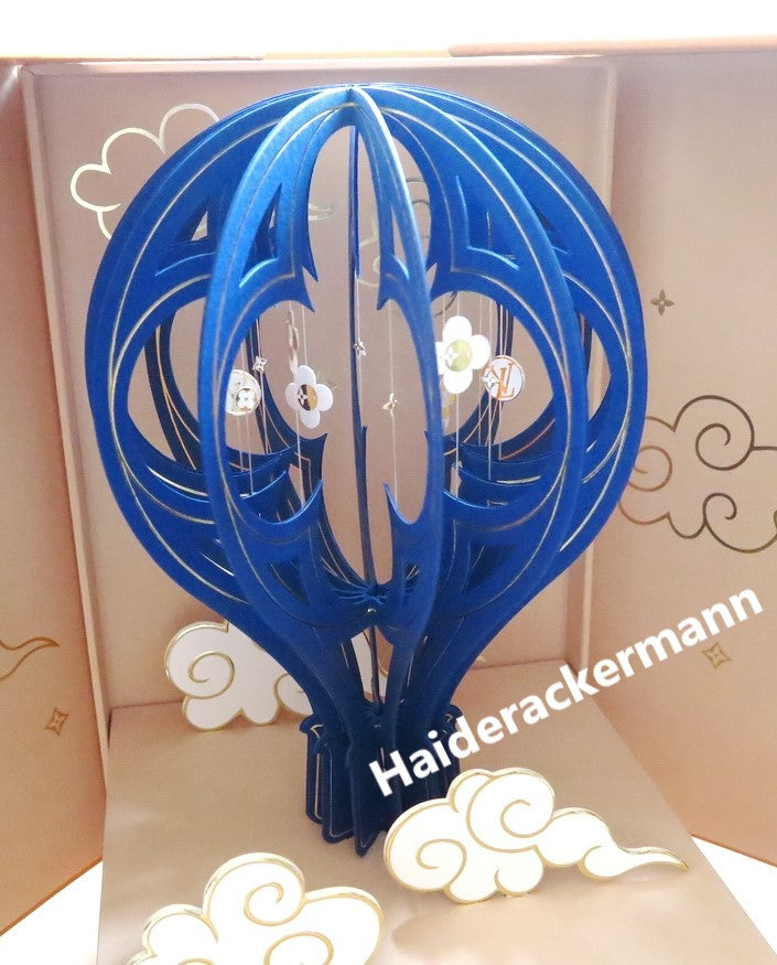 Louis Vuitton 2019 mid-autumn festival 3D paper cut monogram charm balloon box