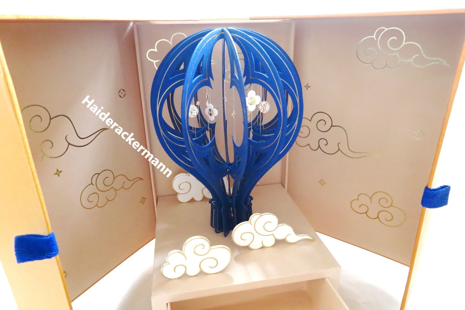 Louis Vuitton 2019 mid-autumn festival 3D paper cut monogram charm balloon box