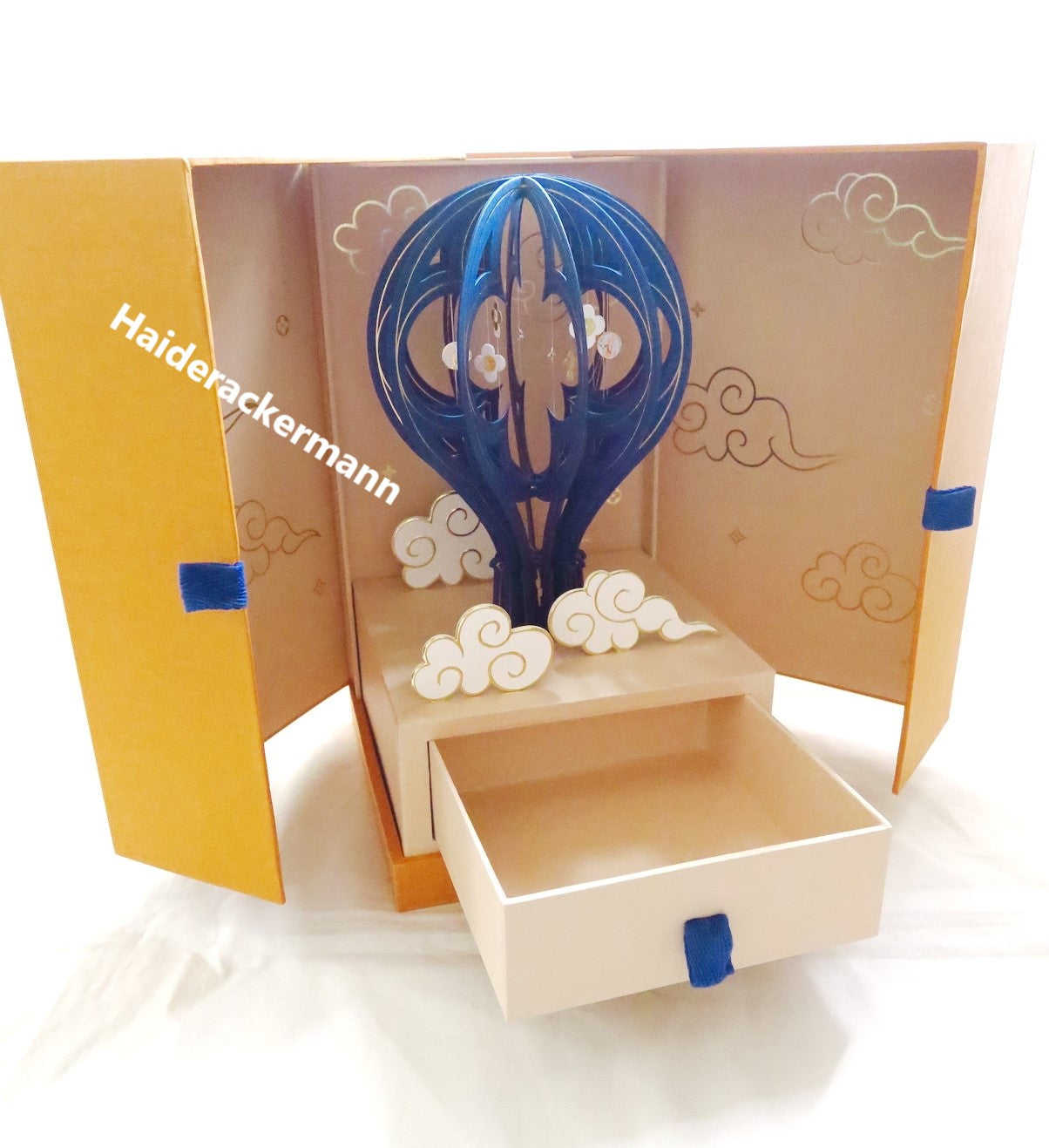 Louis Vuitton 2019 mid-autumn festival 3D paper cut monogram charm balloon box