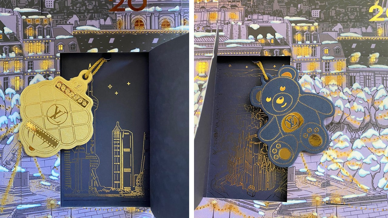 Louis Vuitton 2020 Christmas ornament calendar with trunk design