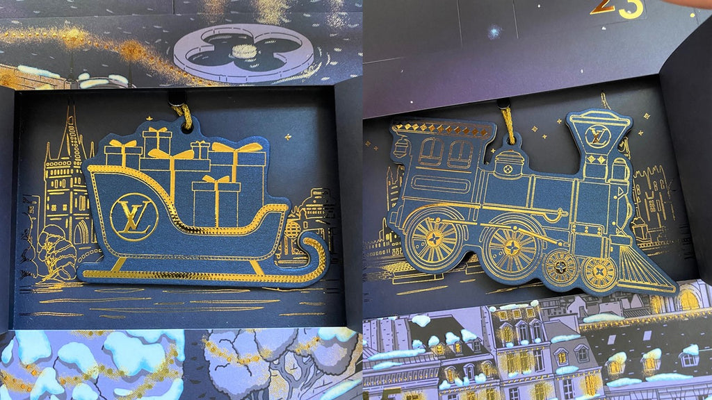 Louis Vuitton 2020 Christmas ornament calendar with trunk design