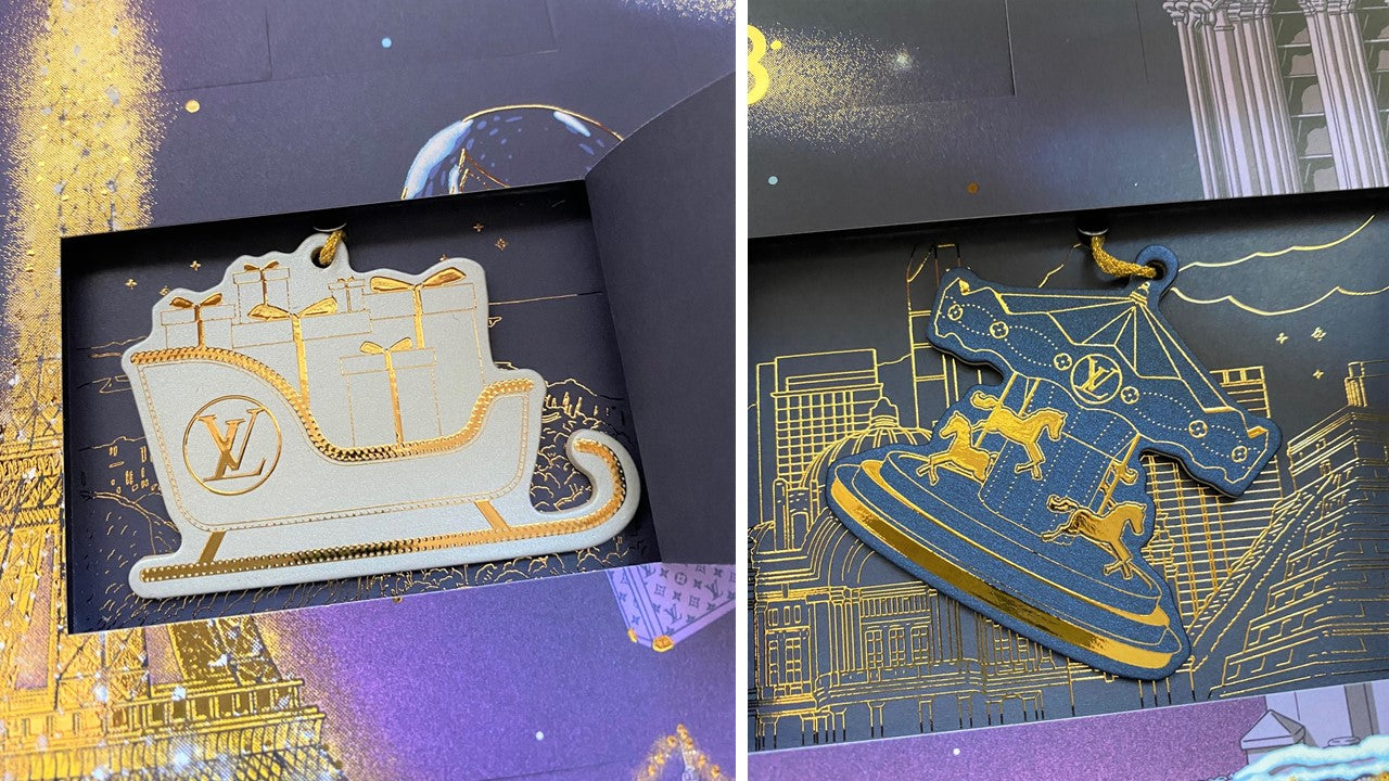Louis Vuitton 2020 Christmas ornament calendar with trunk design