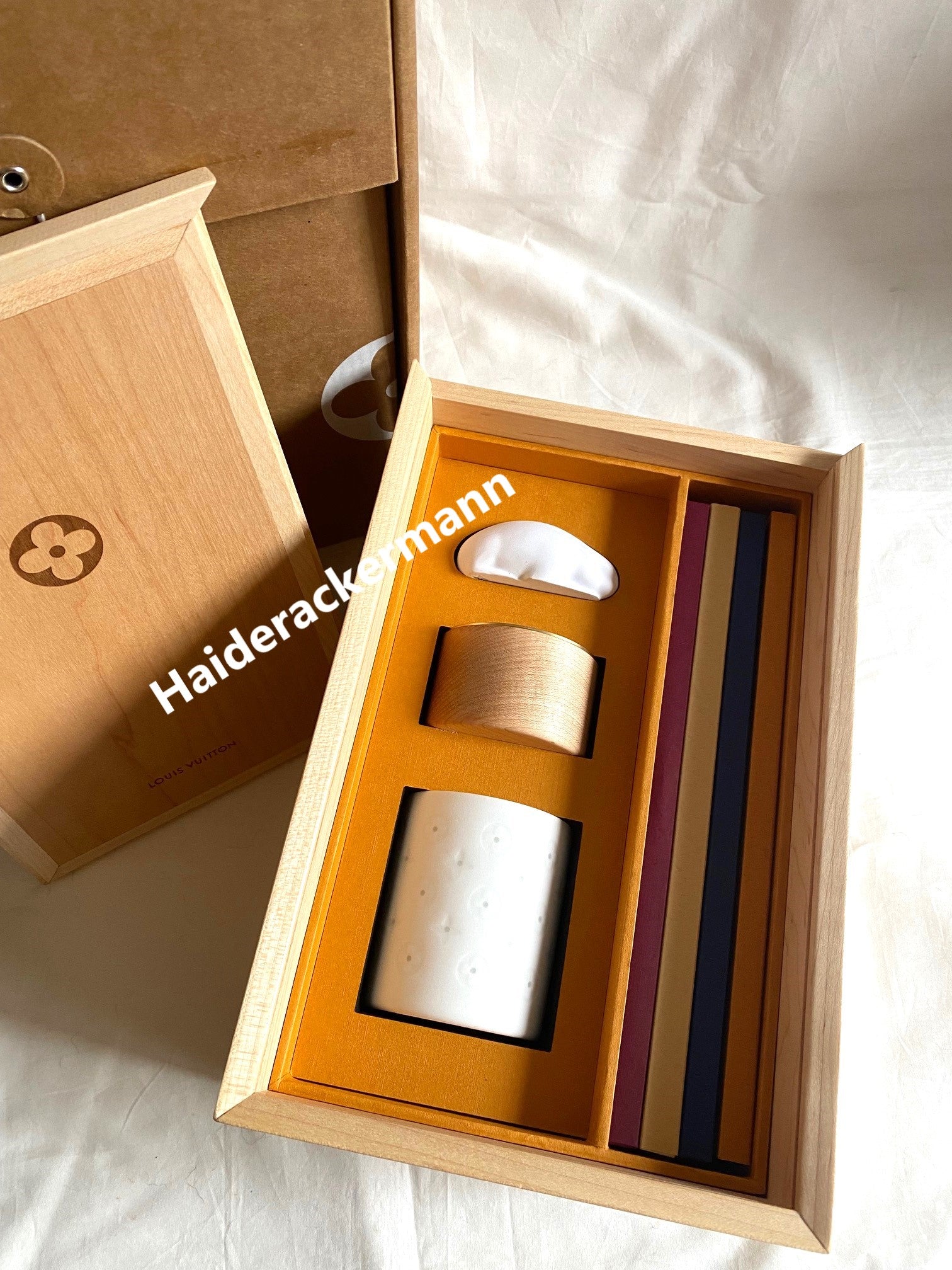 Louis Vuitton 2023 Mid-Autumn festival Four Treasures of the Study stationery wooden box set