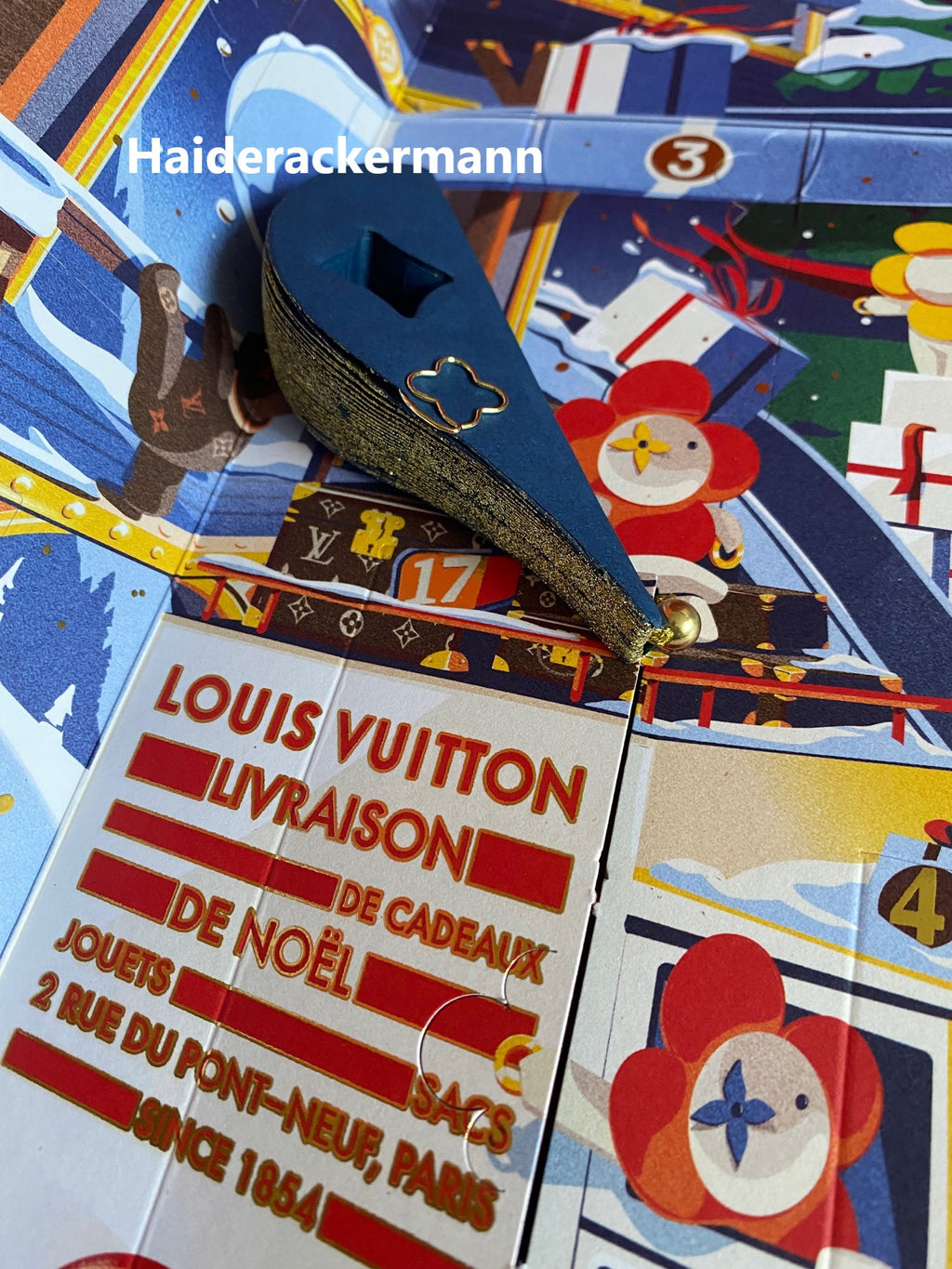 Louis Vuitton 2023 Christmas ornament calendar with trunk design